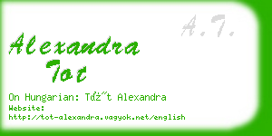 alexandra tot business card