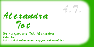 alexandra tot business card